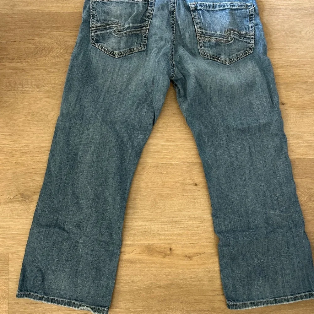 Men's Silver Craig Bootleg Jeans Size 36x30